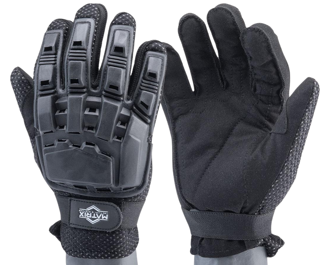 Knuckle Full Finger Tactical Gloves | Padded mesh and rubber aero vents | X-Large size only