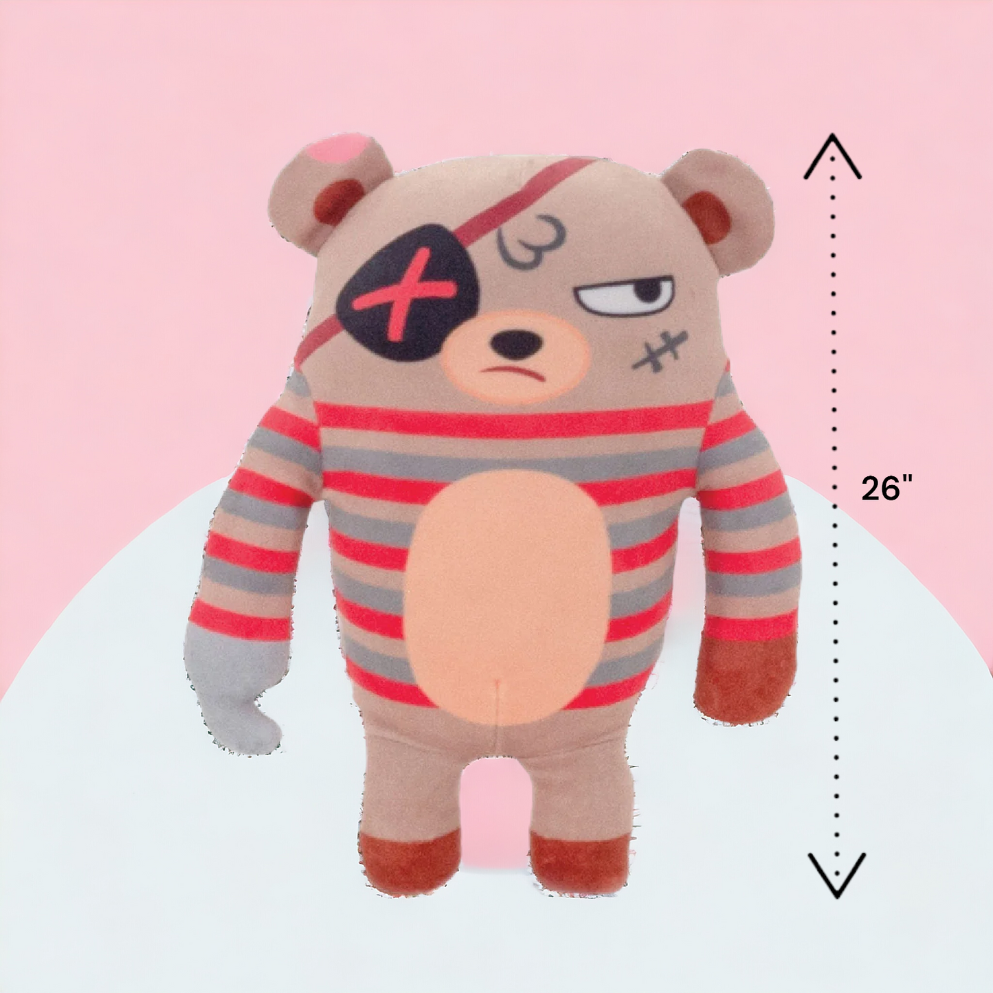 Shifty Eye-Pete Bear Plush Toy (26" & 33")