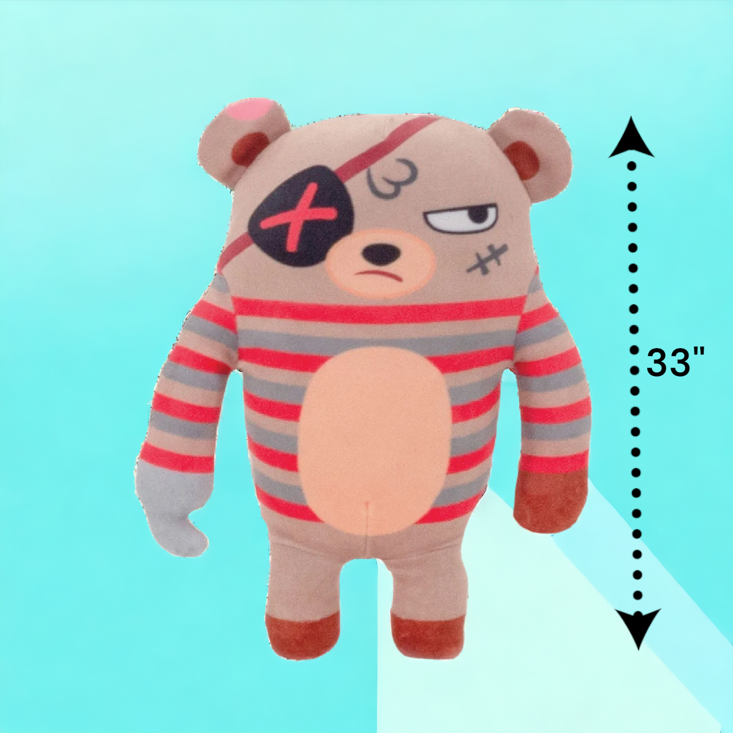 Shifty Eye-Pete Bear Plush Toy (26" & 33")