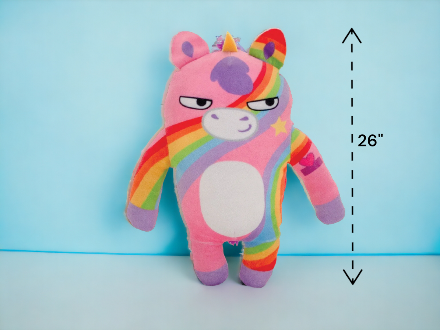 26" Shifty Eye Stan Unicorn Plush Toy