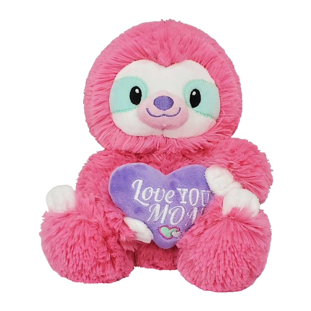 50% Off - 7.5" SLOTH HOLDING LOVE YOU MOM HEART
