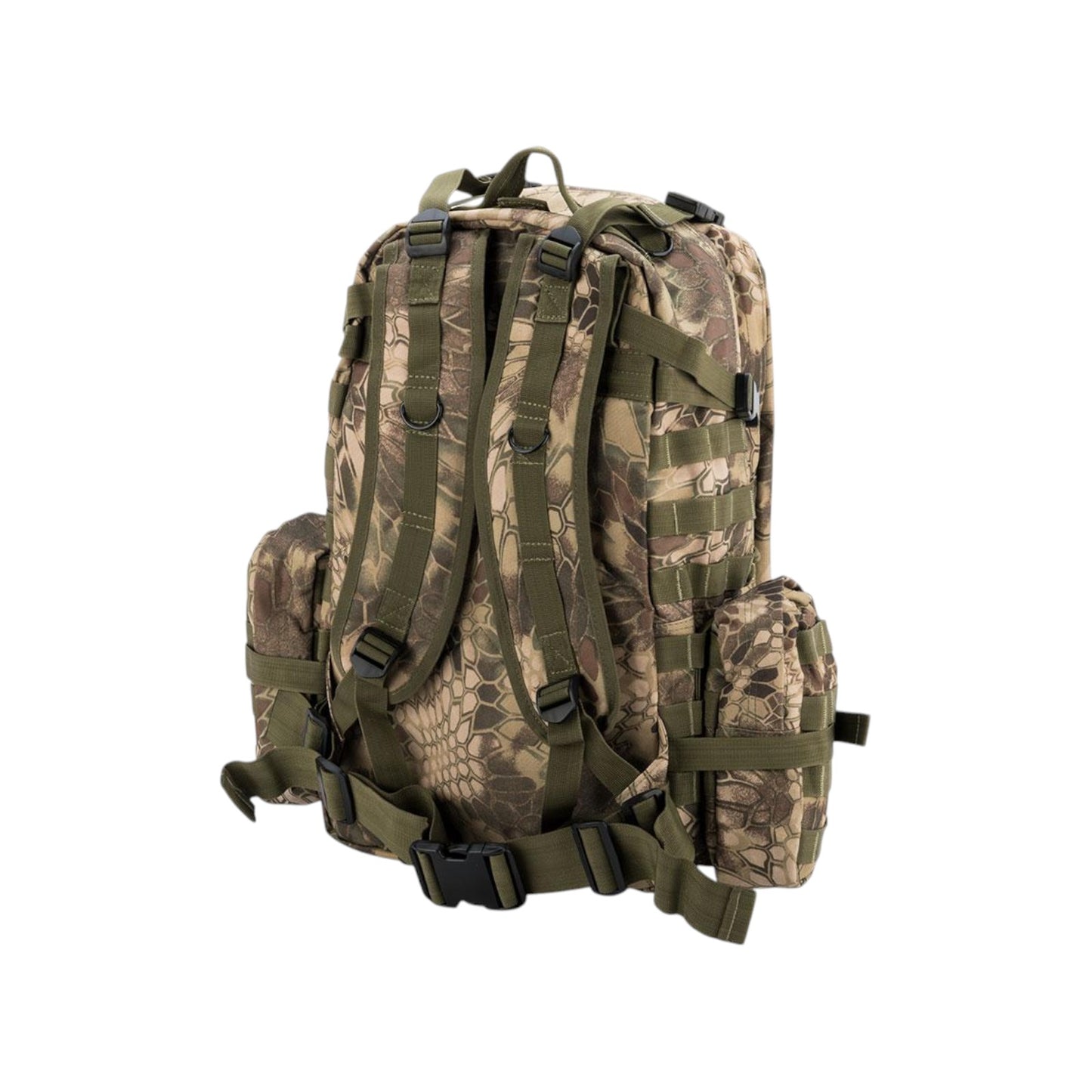 Tac Crew 3-Day Mission Military MOLLE Backpack | Heavyweight Webbing | Detachable deployment pack, two side bag | Camping, Tracking