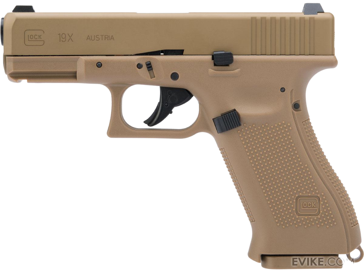 Air Gun Pistol Glock G19X Gen 3 Full Metal Body CO2 Blowback .177 cal | Free Gift (Holster, Gun case & Steel BBs)