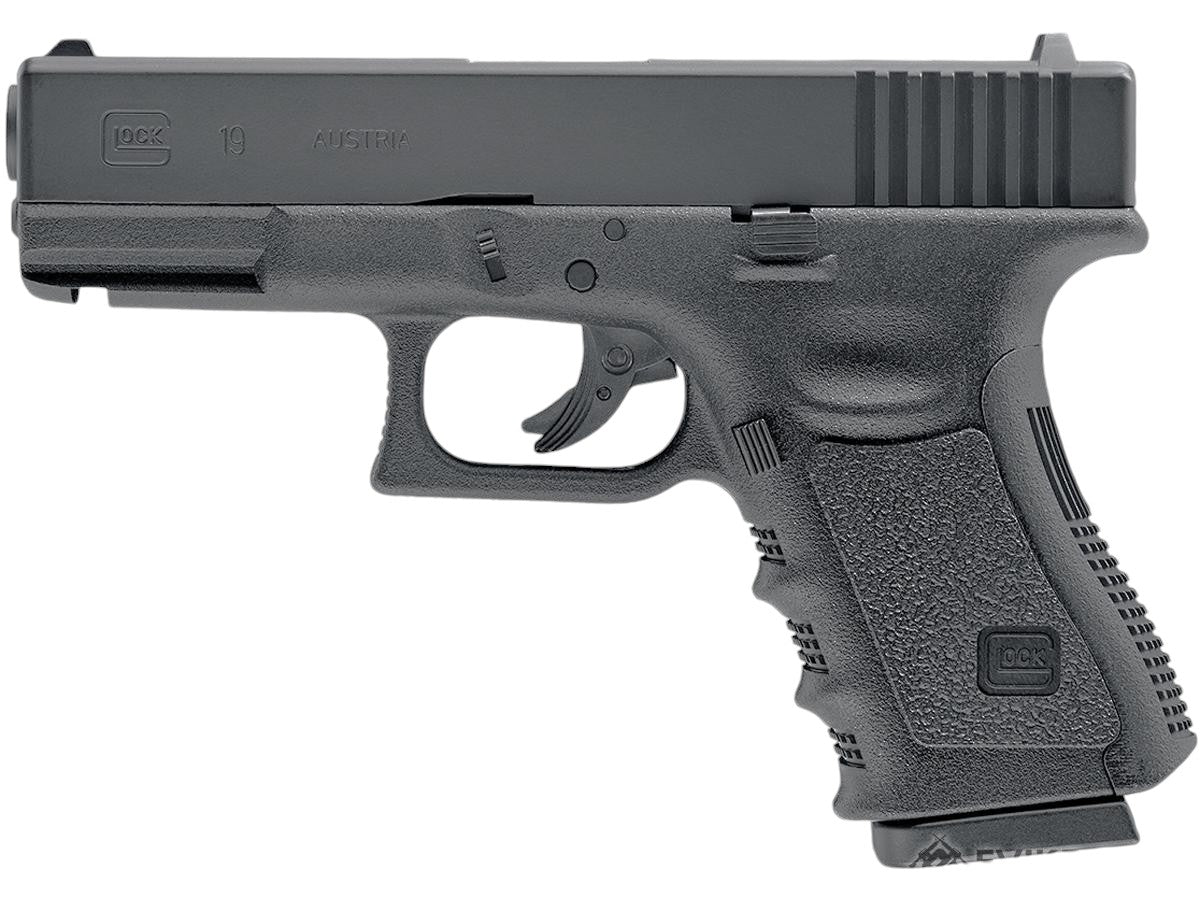 AIRGUN - GLOCK G19 Gen 3 Full Size 4.5mm Metal BB Non-Blowback CO2 Powered Airgun