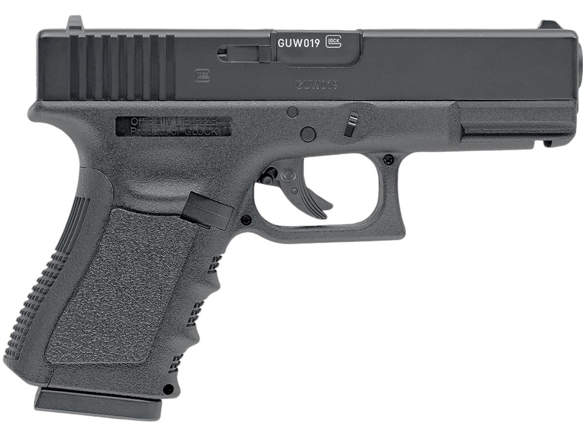 AIRGUN - GLOCK G19 Gen 3 Full Size 4.5mm Metal BB Non-Blowback CO2 Powered Airgun