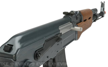 AK47 Airsoft AEG Rifle (Model: Faux Wood Under folding Stock)