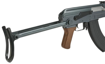 AK47 Airsoft AEG Rifle (Model: Faux Wood Under folding Stock)