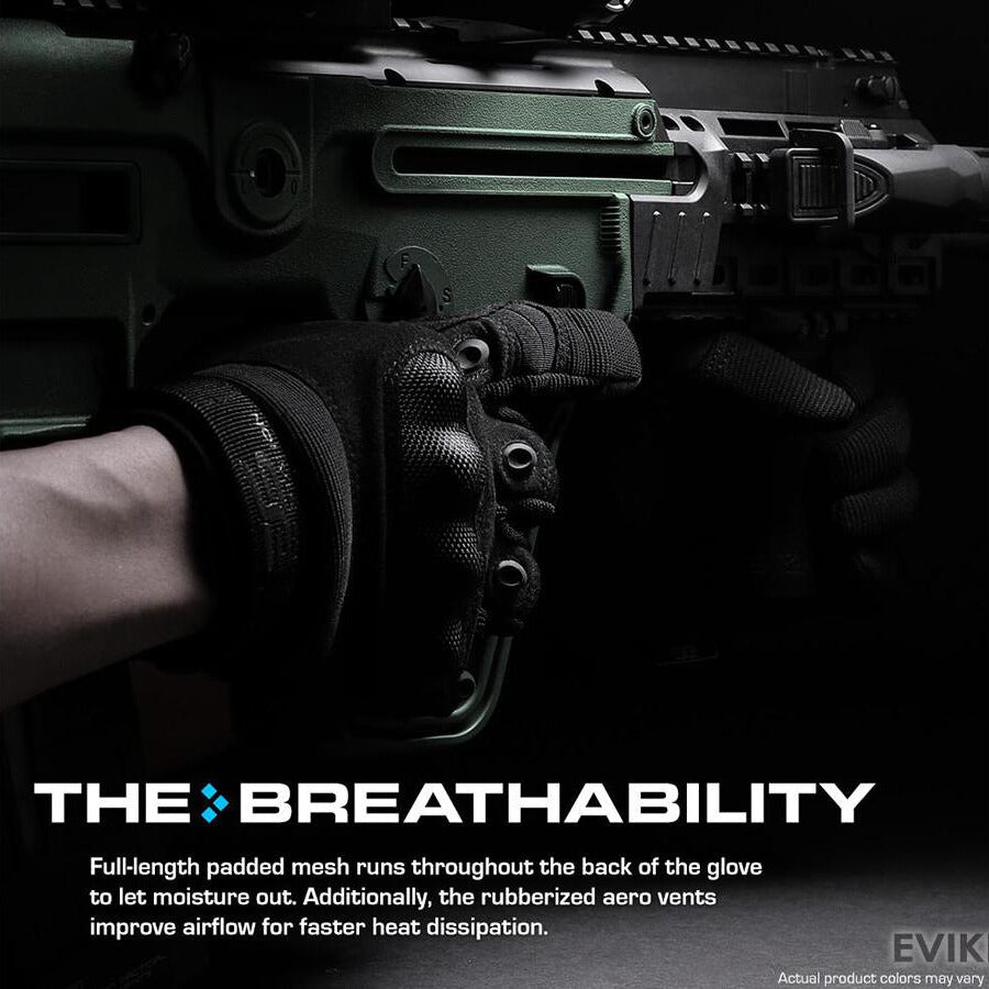 Tactical Gear Hard Knuckle Full Finger Tactical Gloves | Padded mesh and rubber aero vents |  maximize protection