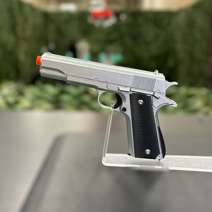 Airsoft M1911 Spring Powered Pistol- Heavy Weight Metal Body