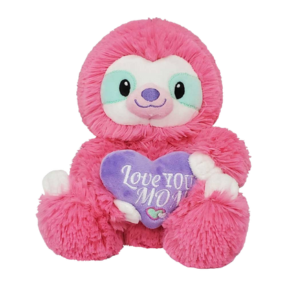 50% Off - 7.5" SLOTH HOLDING LOVE YOU MOM HEART