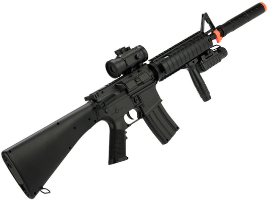 M83B2 Full Size M4 Airsoft Low Power Airsoft AEG Electric Rifle Package (Style: SR-16)