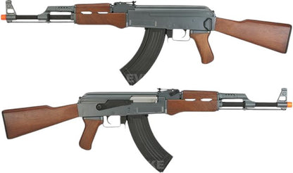 AK47 Airsoft AEG Rifle (Model: Faux Wood Furniture)