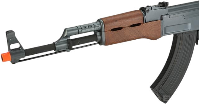 AK47 Airsoft AEG Rifle (Model: Faux Wood Furniture)