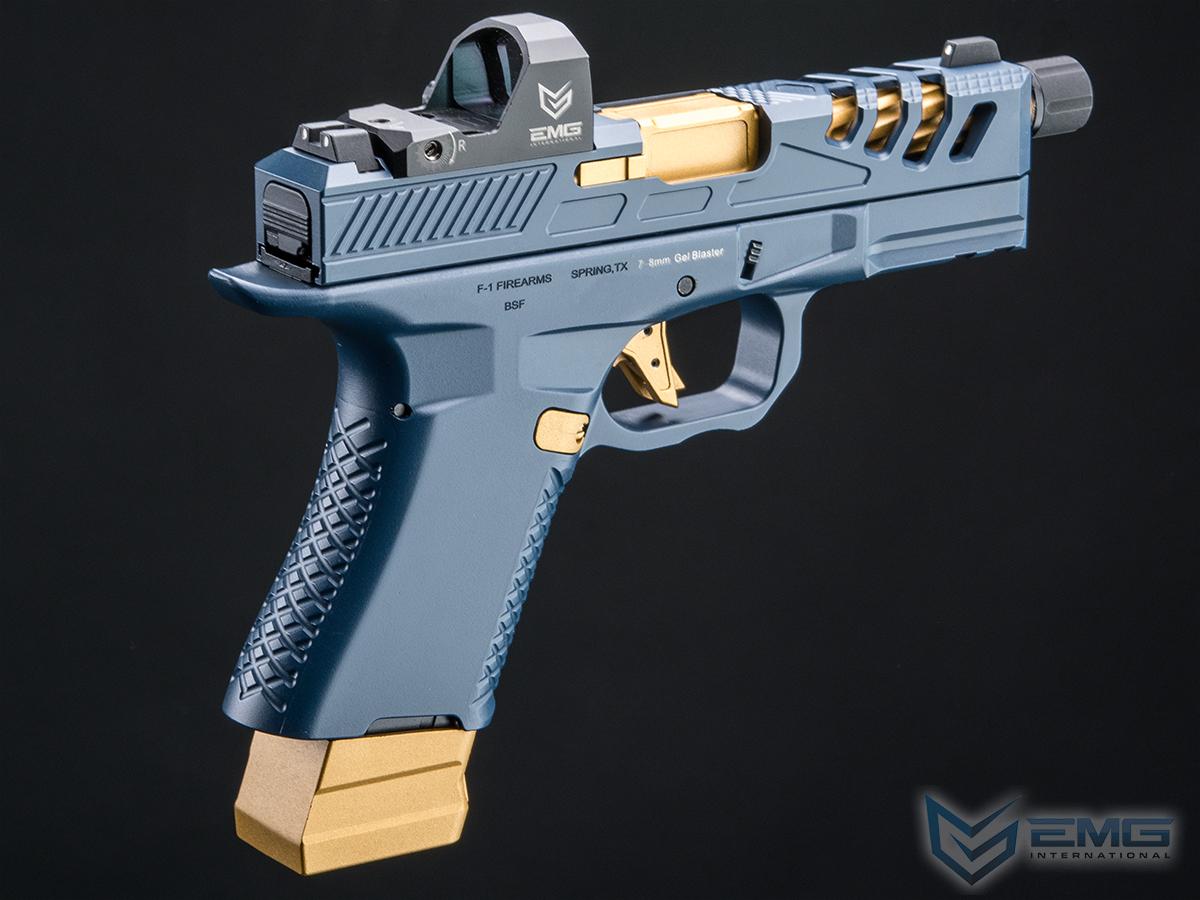 BSF-19 CO2 Powered 7.5 mm Gel Ball Pistol - Blue Gold