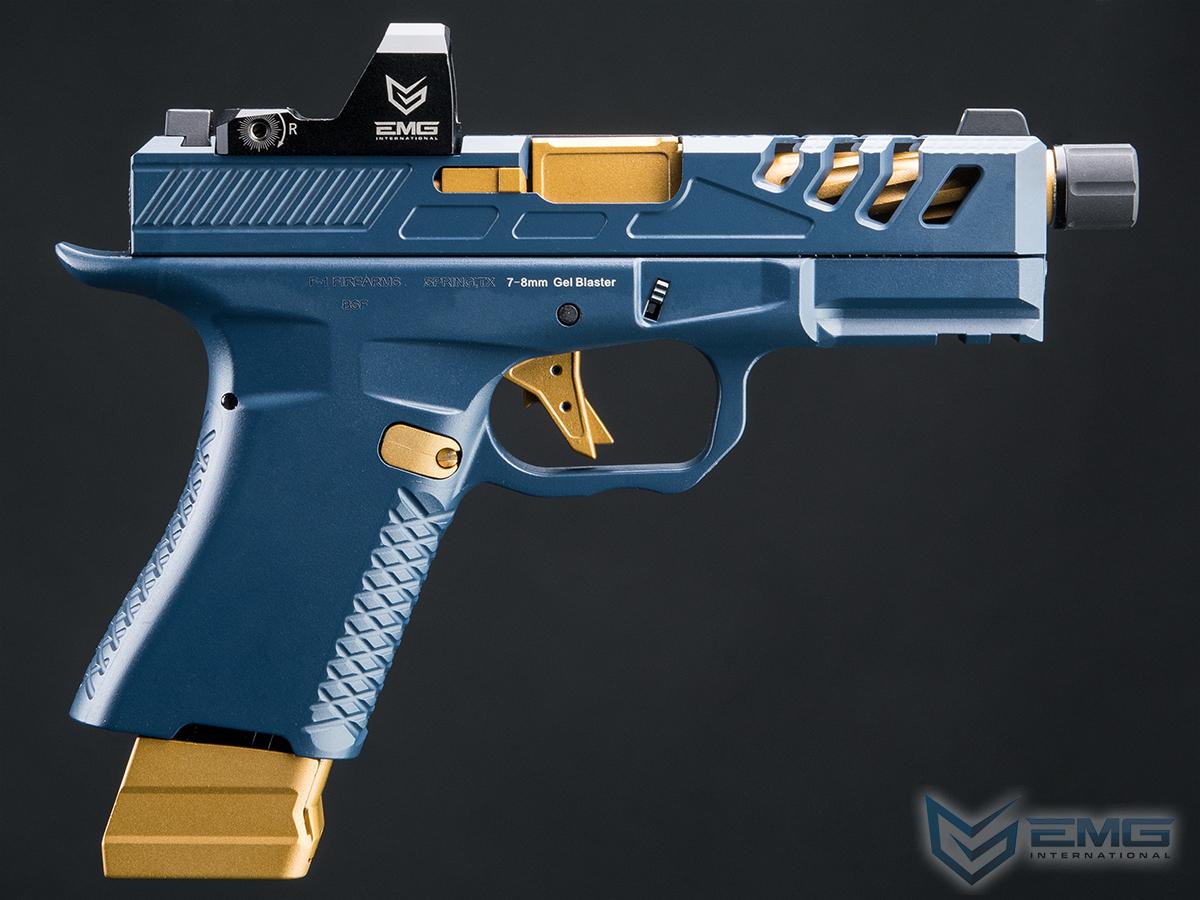 BSF-19 CO2 Powered 7.5 mm Gel Ball Pistol - Blue Gold