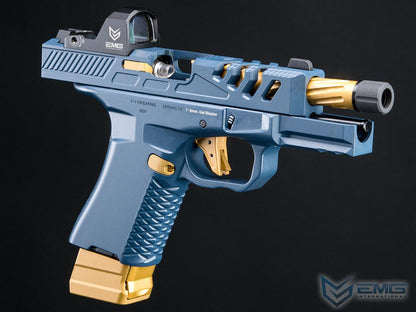 BSF-19 CO2 Powered 7.5 mm Gel Ball Pistol - Blue Gold