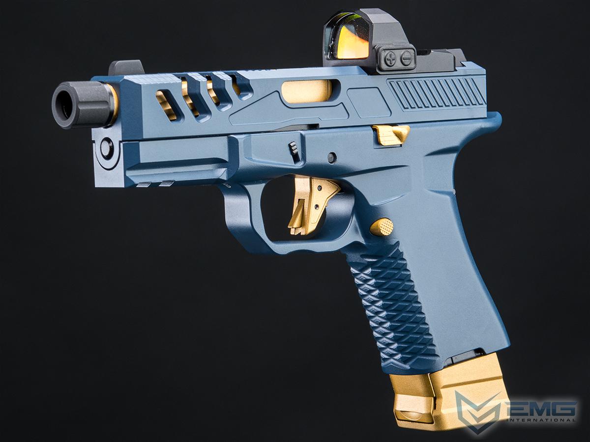 BSF-19 CO2 Powered 7.5 mm Gel Ball Pistol - Blue Gold