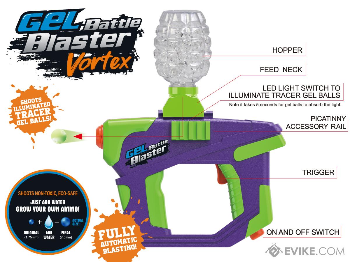 Gel Battle Blaster Water Gel / Hydro Ball Blaster - Vortex Riddler Pupple