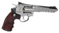 CO2 Powered Full Metal High Power Airsoft 6mm Magnum Gas Revolver (2",4", 6" & 8" - Black & Silver)