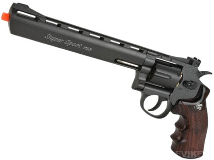 CO2 Powered Full Metal High Power Airsoft 6mm Magnum Gas Revolver (2",4", 6" & 8" - Black & Silver)