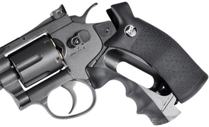 CO2 Powered Full Metal High Power Airsoft 6mm Magnum Gas Revolver (2",4", 6" & 8" - Black & Silver)