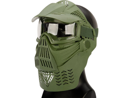 Transformer Modular Airsoft / Paintball Mask w/ Visor & Neck Guard