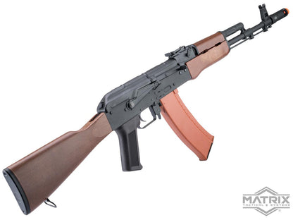 AK Series Airsoft AEG Rifle w/ G3 Electronic Trigger QD Spring Gearbox (Model: AK-74N / Faux Wood)