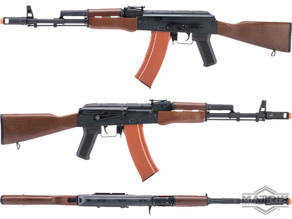 AK Series Airsoft AEG Rifle w/ G3 Electronic Trigger QD Spring Gearbox (Model: AK-74N / Faux Wood)