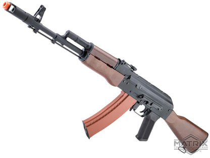 AK Series Airsoft AEG Rifle w/ G3 Electronic Trigger QD Spring Gearbox (Model: AK-74N / Faux Wood)