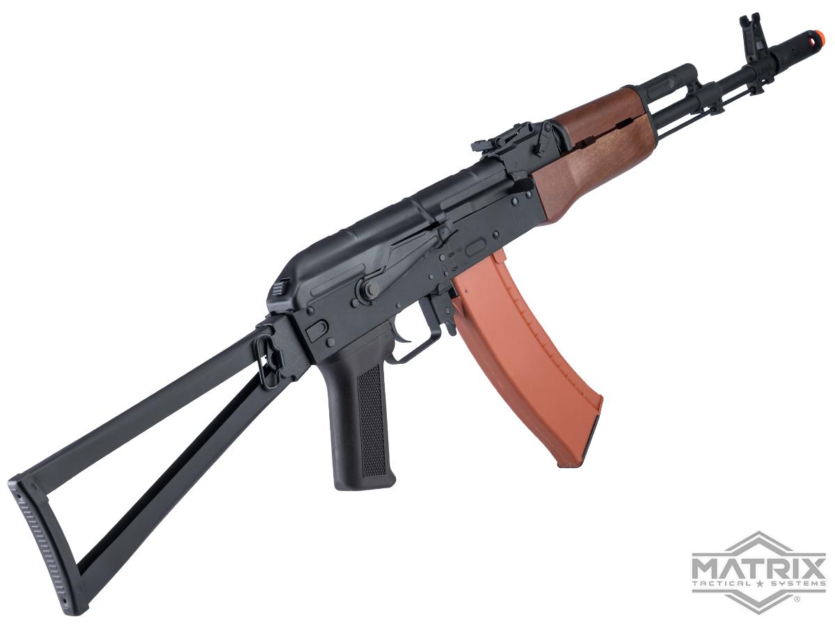 AK Series Airsoft AEG Rifle w/ G3 Electronic Trigger QD Spring Gearbox (Model: AKS-74N / Faux Wood)