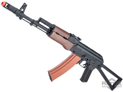 AK Series Airsoft AEG Rifle w/ G3 Electronic Trigger QD Spring Gearbox (Model: AKS-74N / Faux Wood)