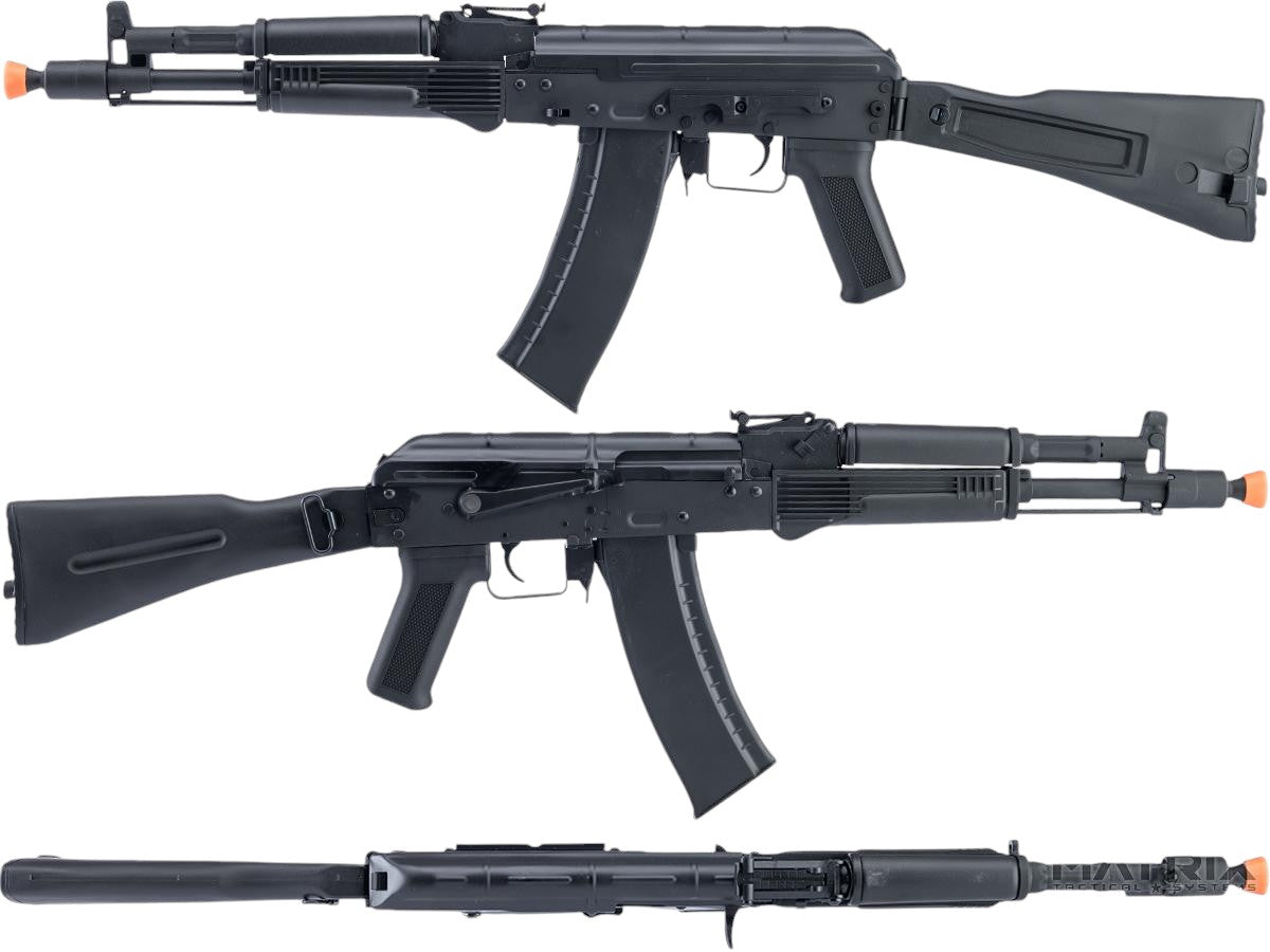 AK Series Airsoft AEG Rifle w/ G3 Electronic Trigger QD Spring Gearbox (Model: AK-105 / Black)