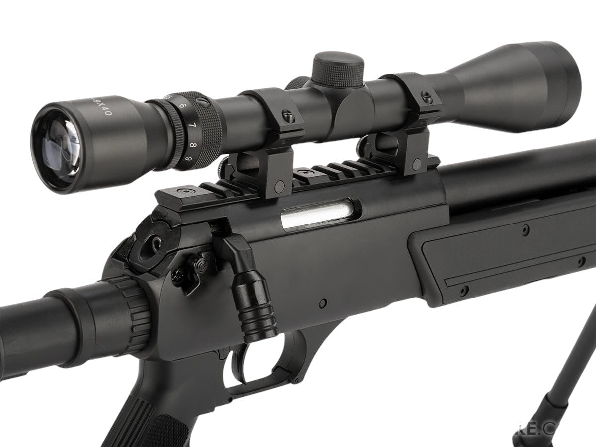 SR-2 MB13 Shadow Op Bolt Action Airsoft Sniper Rifle w/ LE Stock by WELL (Package: Gun + Scope and Bipod)