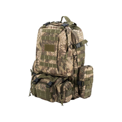 Tac Crew 3-Day Mission Military MOLLE Backpack | Heavyweight Webbing | Detachable deployment pack, two side bag | Camping, Tracking