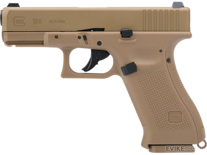 Air Gun Pistol Glock G19X Gen 3 Full Metal Body CO2 Blowback .177 cal | Free Gift (Holster, Gun case & Steel BBs)
