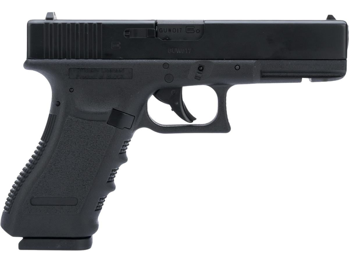 Air Gun Pistol Glock G17 Gen 3 with Laser & Flashlight Full Metal Body CO2 Blowback .177 cal | Free Gift (Holster,gun case & Steel BBS)