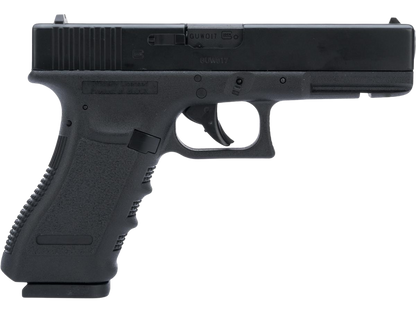 Air Gun Pistol Glock G17 Gen 3 with Laser & Flashlight Full Metal Body CO2 Blowback .177 cal | Free Gift (Holster,gun case & Steel BBS)