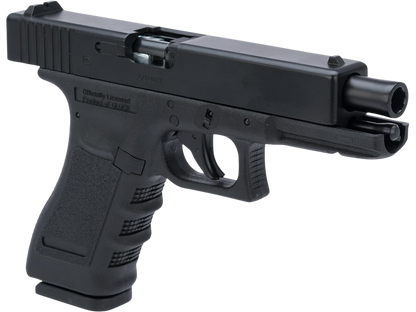 Air Gun Pistol Glock G17 Gen 3 with Laser & Flashlight Full Metal Body CO2 Blowback .177 cal | Free Gift (Holster,gun case & Steel BBS)